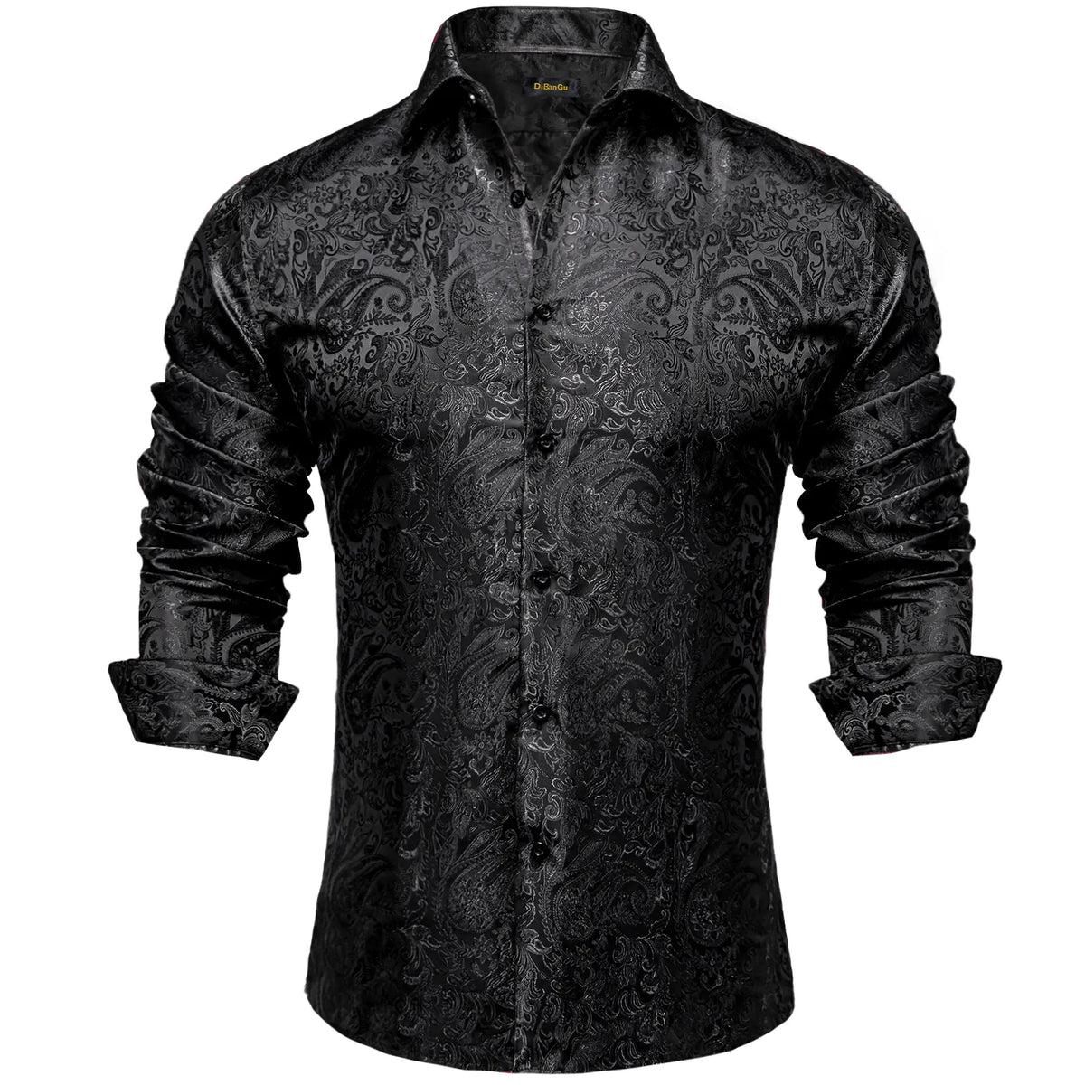 Black Paisley Dress Shirt
