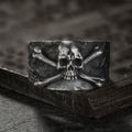 Men's Gothic Crossbones Skull Ring – Stainless Steel