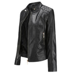 Women's Faux Leather Jacket – 5 Colours, S–4XL