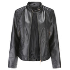 Women's Faux Leather Jacket – 5 Colours, S–4XL