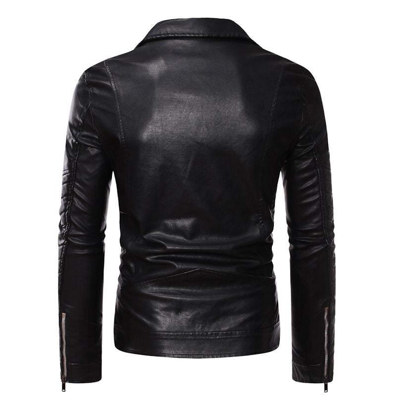 Casual Faux Leather Jacket – S–XXL