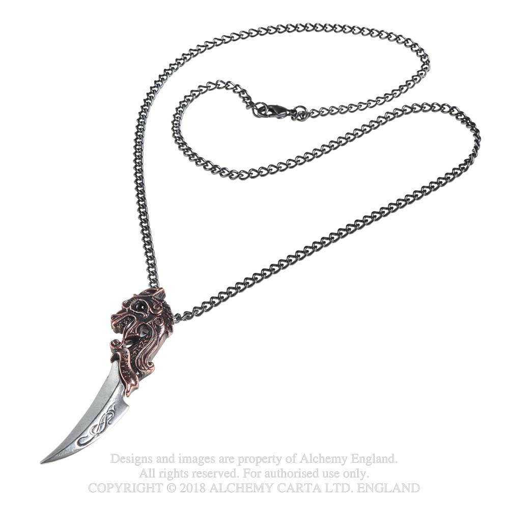 Gothic Viking Dagger Pendant Necklace – Fine English Pewter