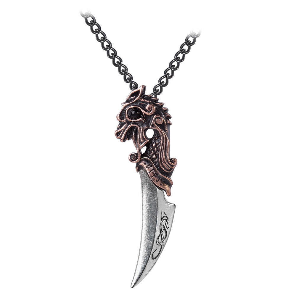 Gothic Viking Dagger Pendant Necklace – Fine English Pewter