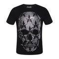 Men's Gothic Skull Print T-Shirt – Cotton Blend