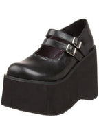 Women's Double Strap Platform Shoes – Vegan Faux Leather