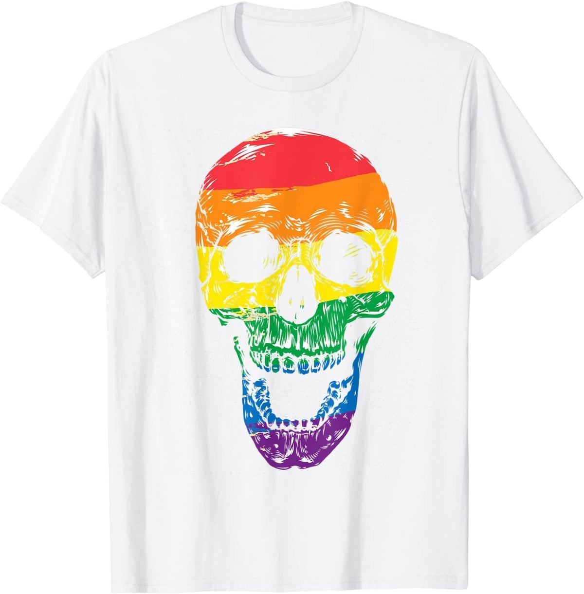 Pride Skull T-Shirt – Black, White or Grey