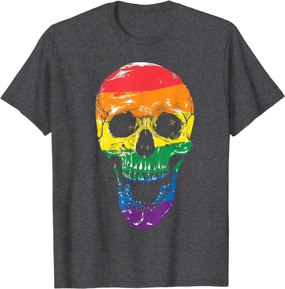 Pride Skull T-Shirt – Black, White or Grey