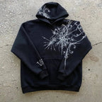 Punk Gothic Print Hoodie – S–XXL