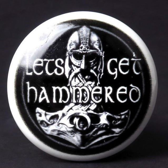 Let's Get Hammered Viking Bottle Stopper