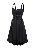 Women's Gothic Buckle Dress – Sizes S–3XL