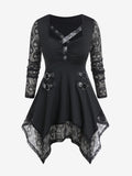Women's Gothic Skull Dress – Sizes XS–3XL