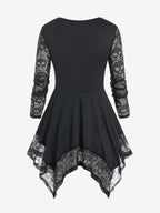 Women's Gothic Skull Dress – Sizes XS–3XL