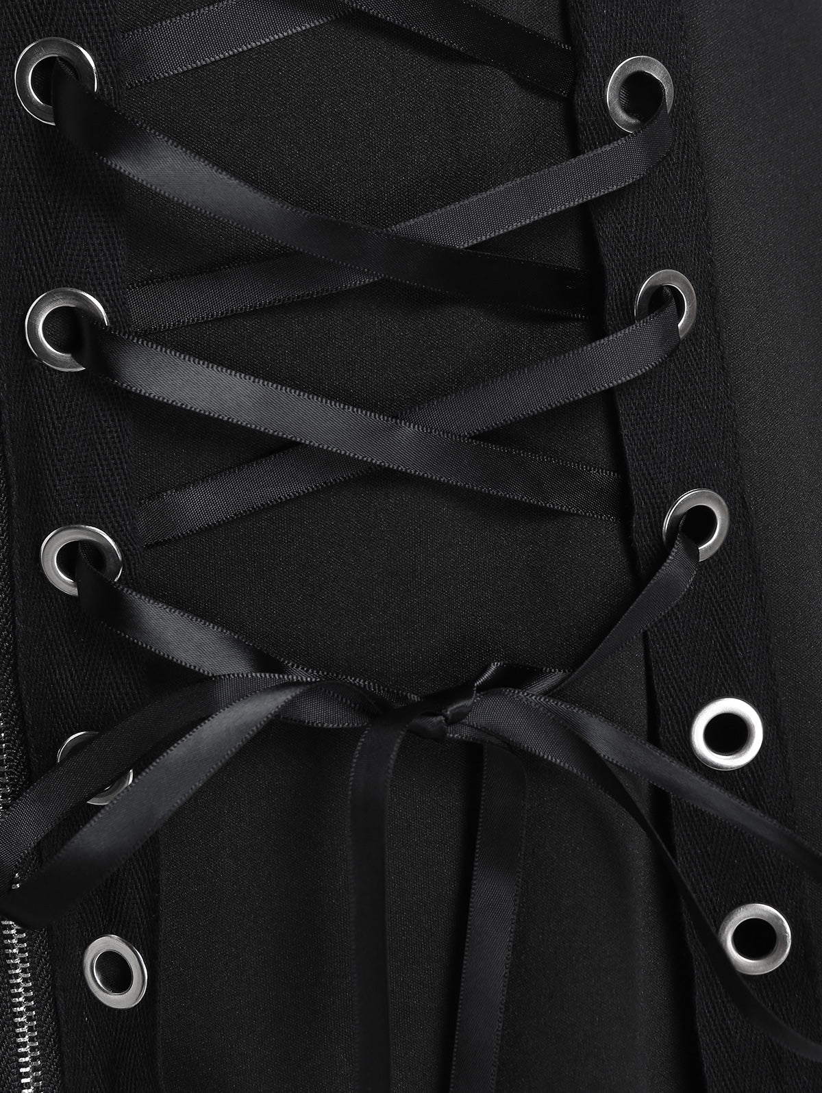 Women's Black Buckle-Strap Gothic Dress – S–4XL