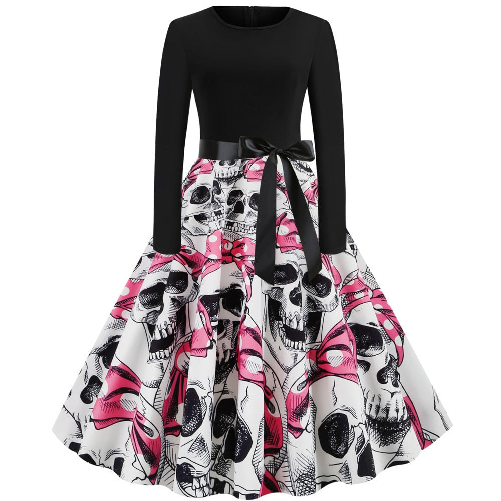 Women's Gothic Midi Dress – S–XXL
