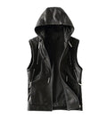 Black PU Leather Vest