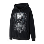 Women's Oversized Skull Hoodie