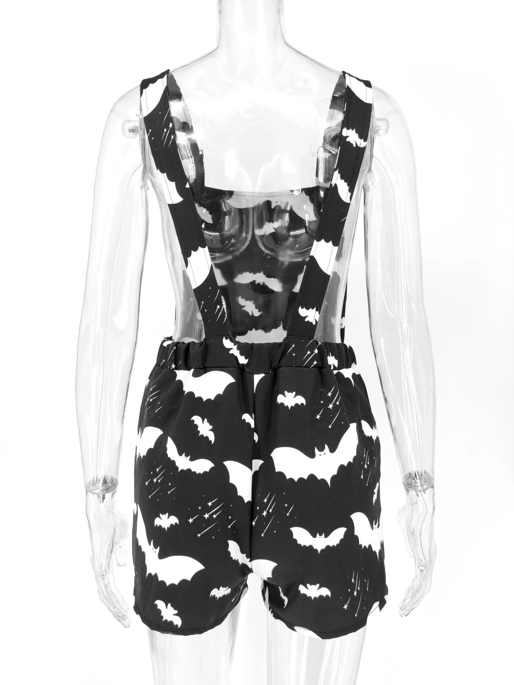 Women's Black Gothic Romper