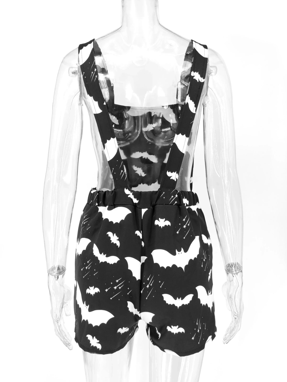 Women's Black Gothic Romper
