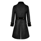 Men's Vintage Tailcoat – Black, Sizes S–4XL