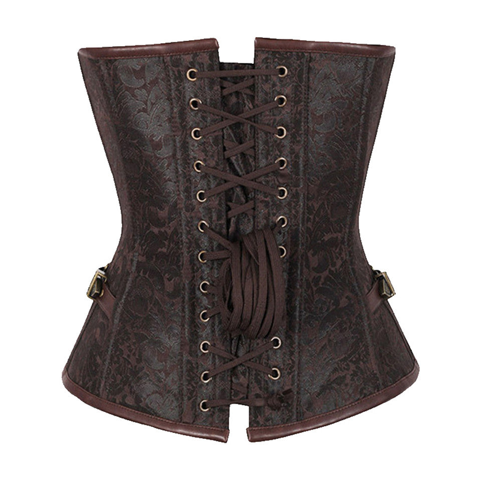 Women's Gothic Steampunk Corset – Sizes S–XXL