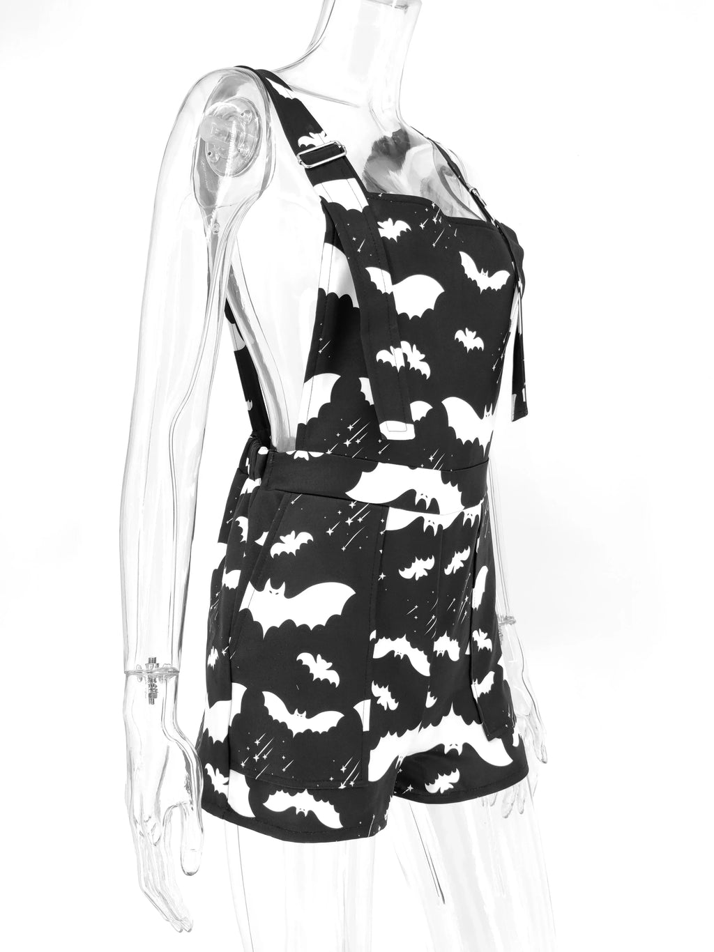 Women's Black Gothic Romper