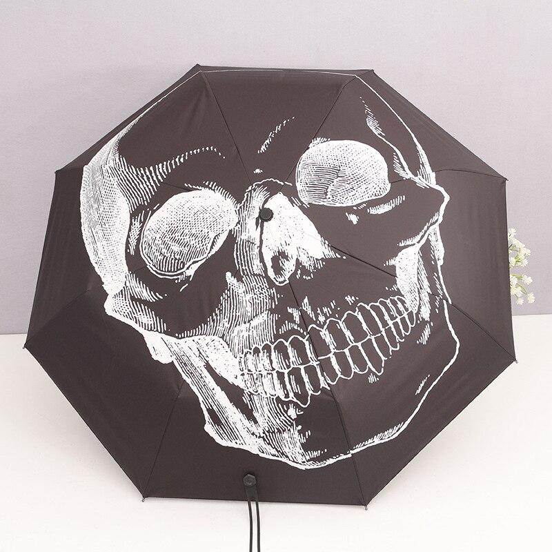 Unisex Gothic Skull Umbrella