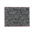 Men's Black Gothic Embossed Skull Bifold Wallet