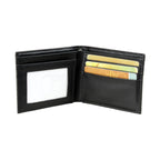 Men's Black Gothic Embossed Skull Bifold Wallet