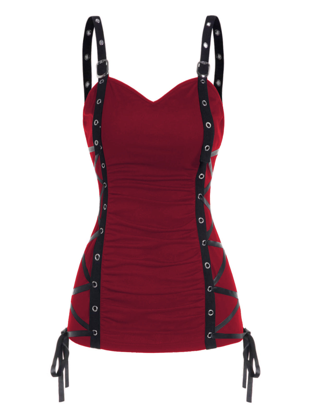 Women's Gothic Lace Top – Black, Green or Red