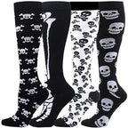 Gothic Skull Knee-High Socks