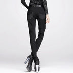 Women's Black Zipper Pocket Harem Pants – S–XL