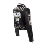 Women's Black PU Leather Jacket – S–XXL