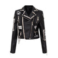 Women's Black PU Leather Jacket – S–XXL