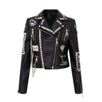 Women's Black PU Leather Jacket – S–XXL