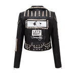 Women's Black PU Leather Jacket – S–XXL