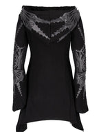 Gothic Hoodie – Black, Sizes S–5XL