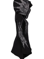 Gothic Hoodie – Black, Sizes S–5XL