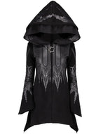 Gothic Hoodie – Black, Sizes S–5XL