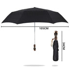 Gothic Skull Folding Umbrella – 105cm