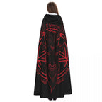 Baphomet Reversible Hooded Gothic Cape – Black
