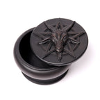 Black Baphomet Resin Trinket Box