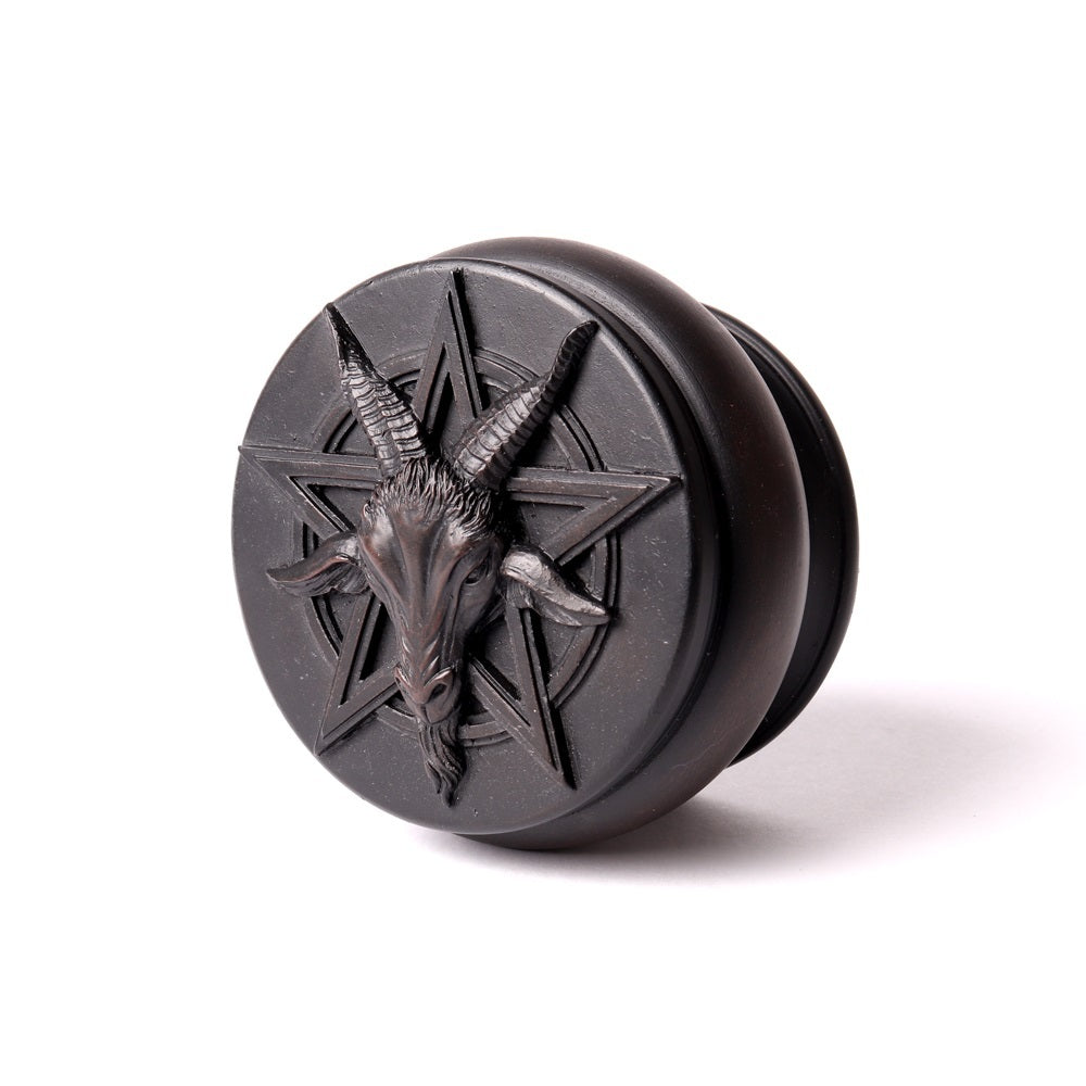 Black Baphomet Resin Trinket Box
