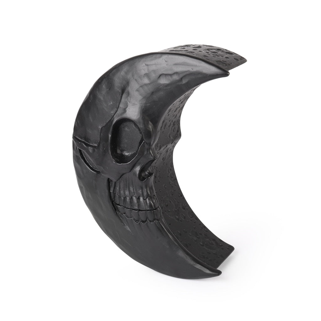 Black Skull Moon Resin Trinket Box