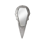 Raven Skull Resin Hand Mirror – Silver