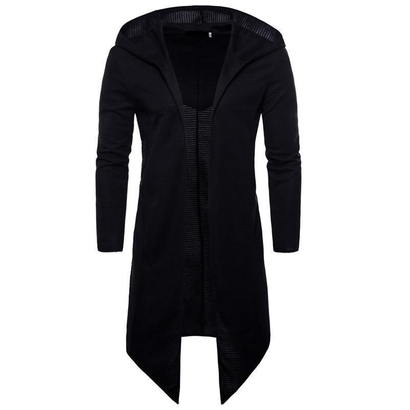 Slim-Fit Long Windbreaker Coat