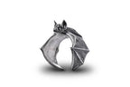 Adjustable Gothic Bat Ring – Zinc Alloy