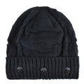 Men's Gothic Metal Skull Knit Beanie – 3 Colours