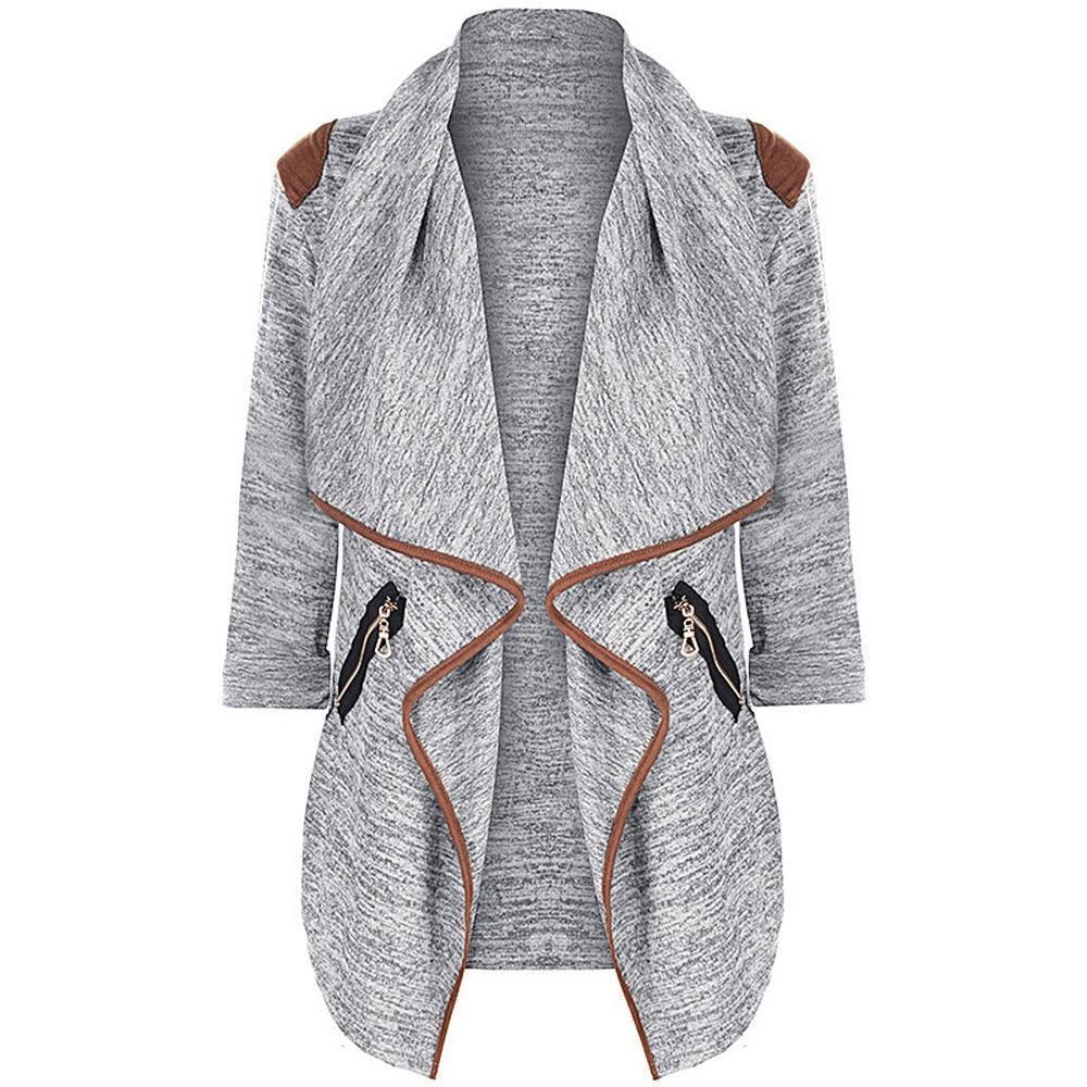 Women's Long Casual Cardigan – Black or Grey