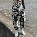 Women's Skull Print Sweatpants – 4 Colours, S–XXL