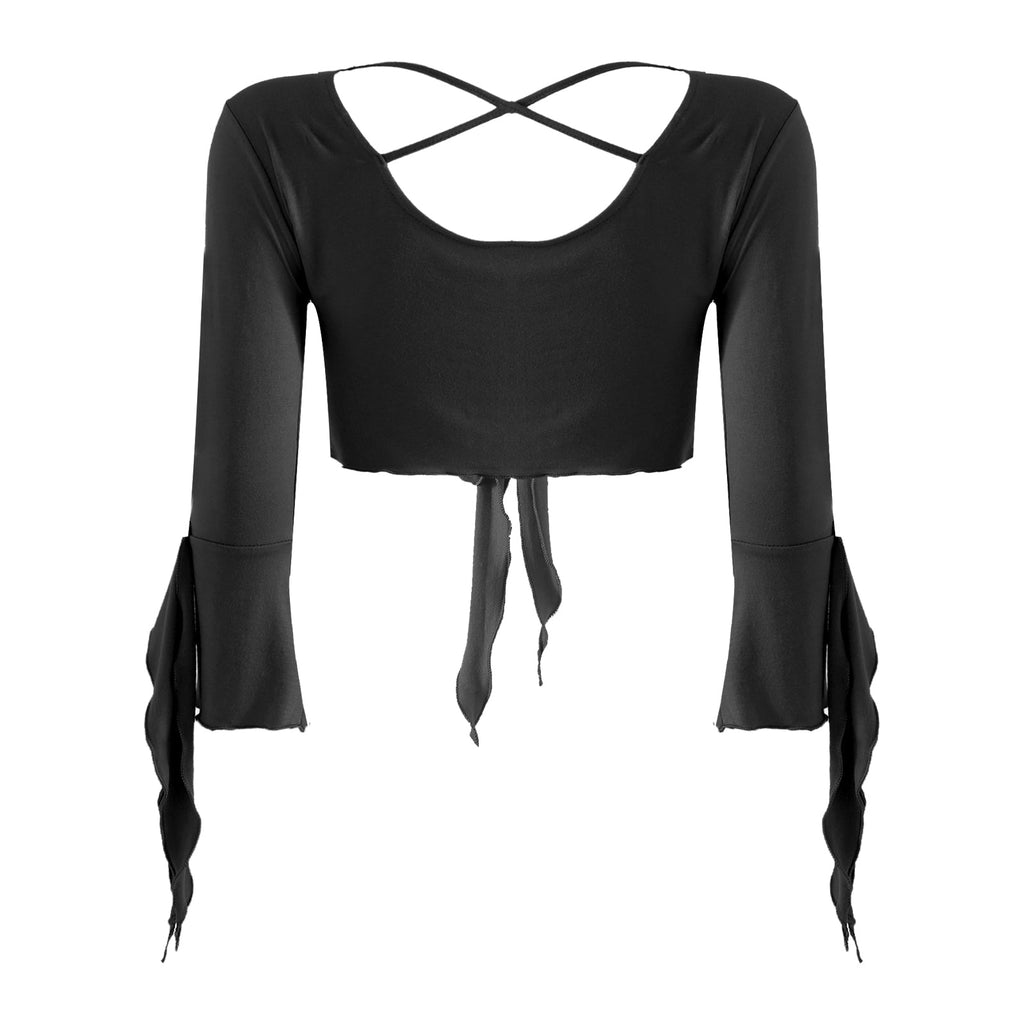 Women's Gothic Cropped Blouse